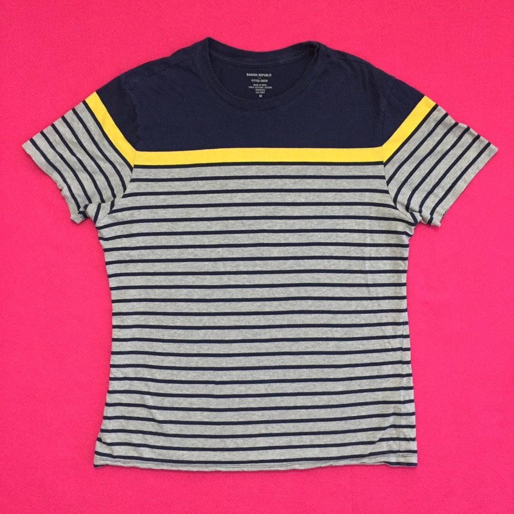 Modern Banana Republic Striped Casual Shirt